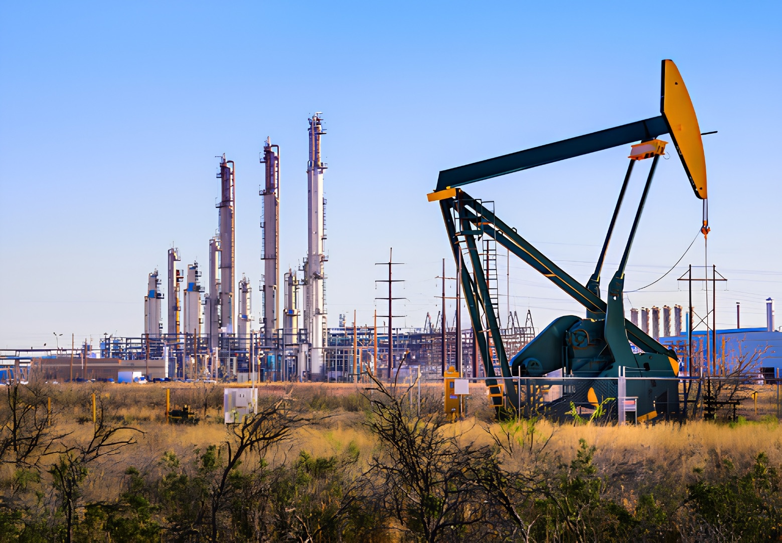 Oil Pump and Refinery